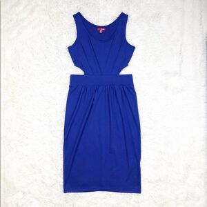 Bongo Bright‎ Blue Cutout Bodycon Dress Small